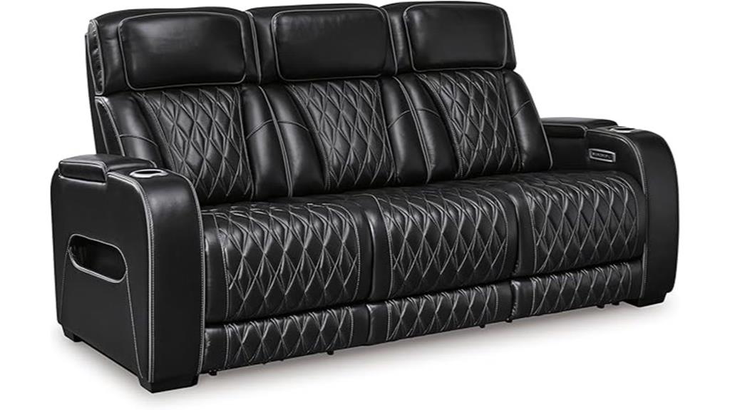 ashley boyington leather recliner