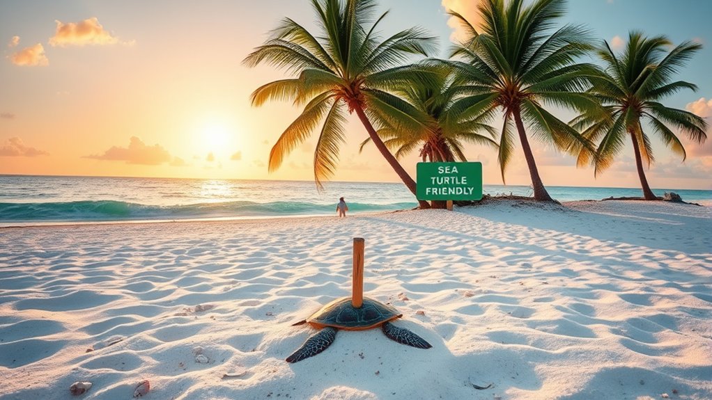 beaches supporting sea turtles