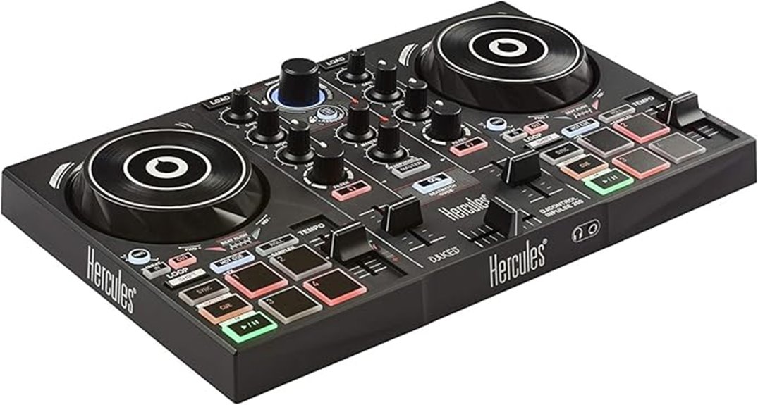 beginner dj controller hercules