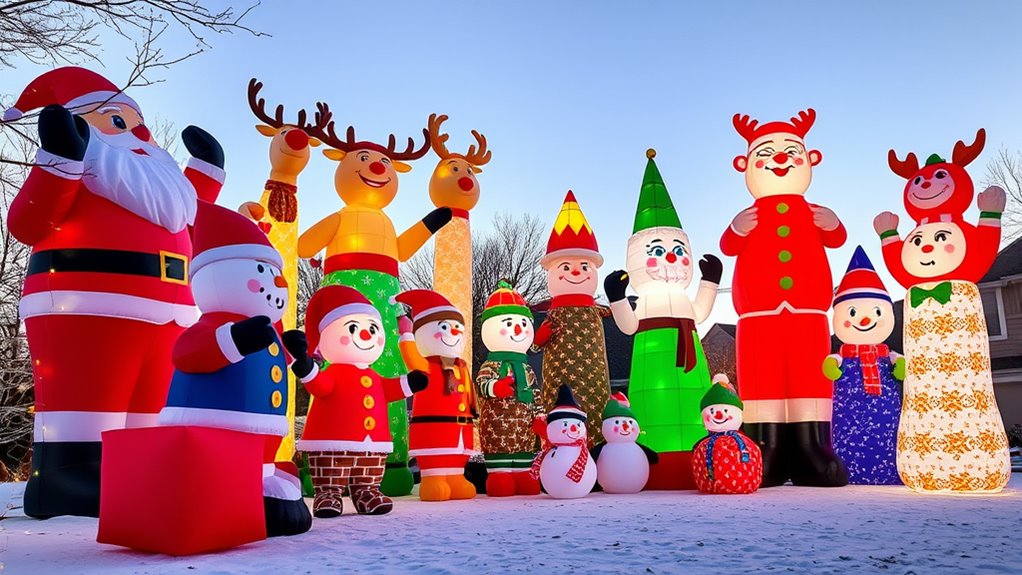 big holiday yard inflatables