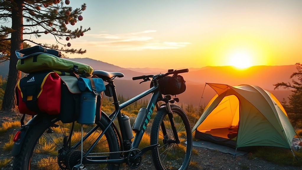 bikepacking gear and routes
