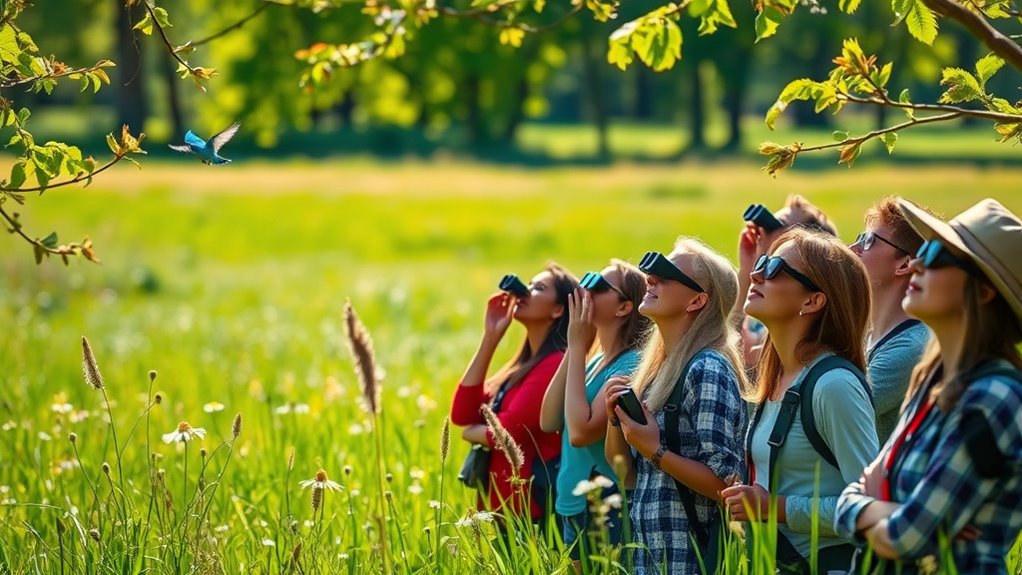 birdwatching gear and identification