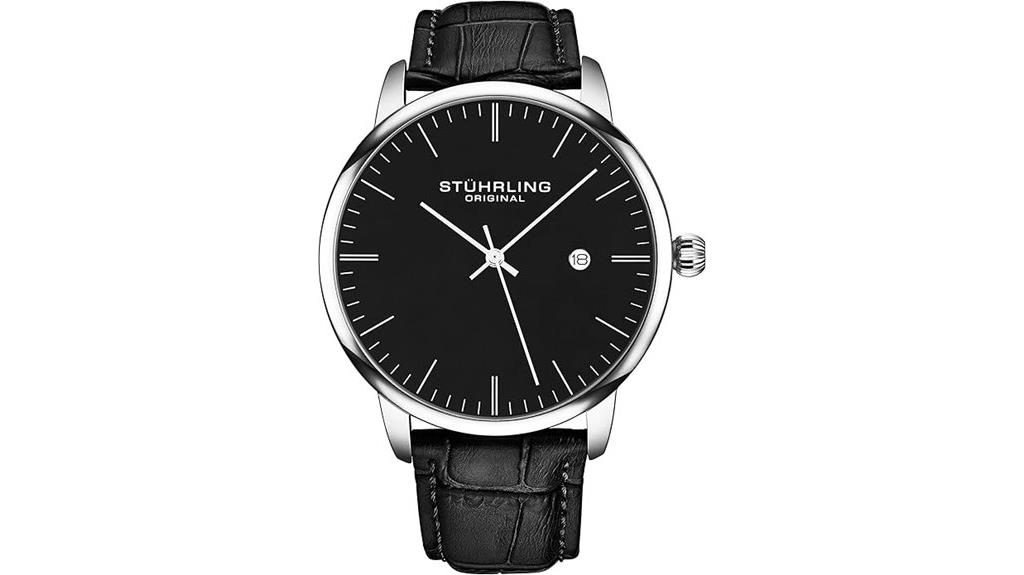 black calfskin watch strap