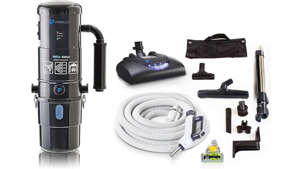 black central vacuum kit