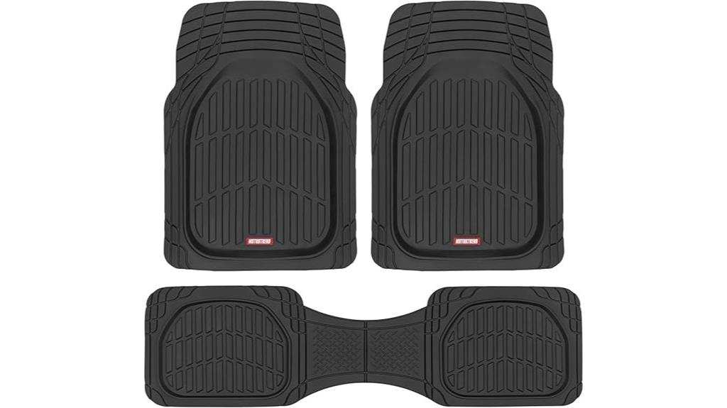 black heavy duty floor mats