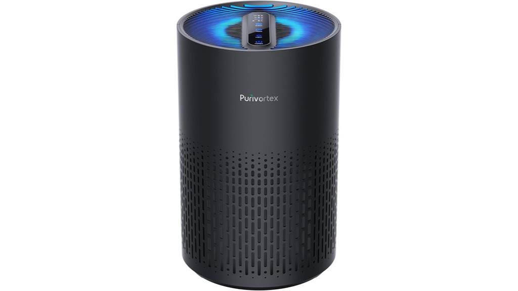 black purivortex bedroom air purifier