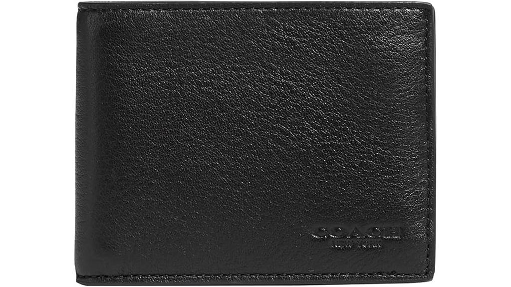 black slim bifold coach