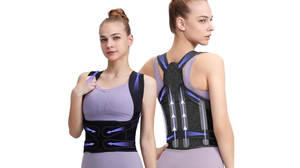 black small back brace