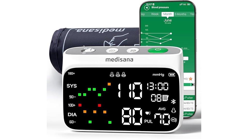 bluetooth arm blood pressure monitor