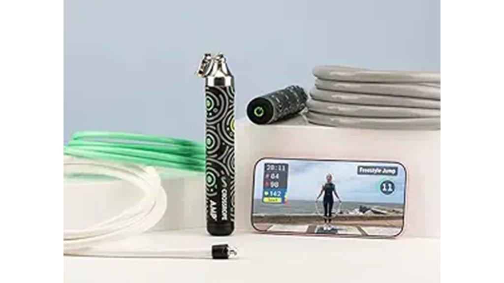 bluetooth enabled jump rope set