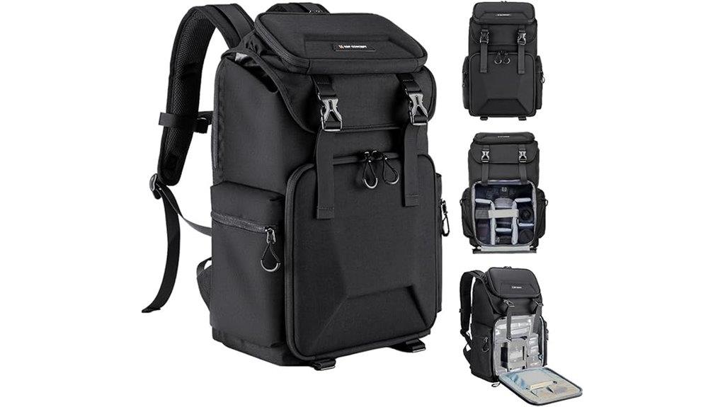camera backpack with laptop
