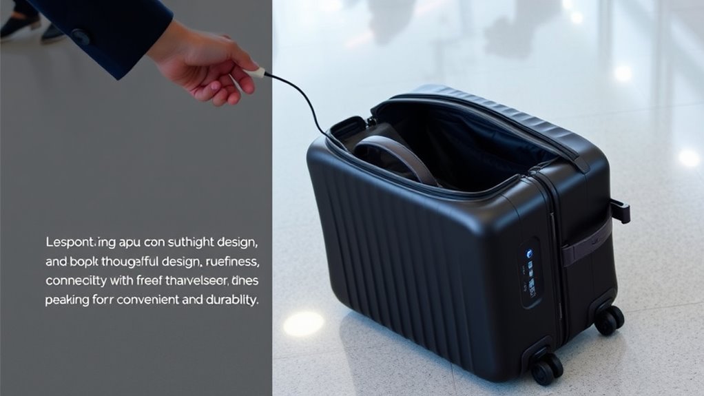 carry on luggage with usb ports