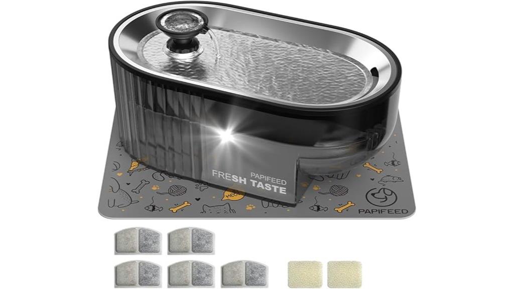 cat fountain with filters