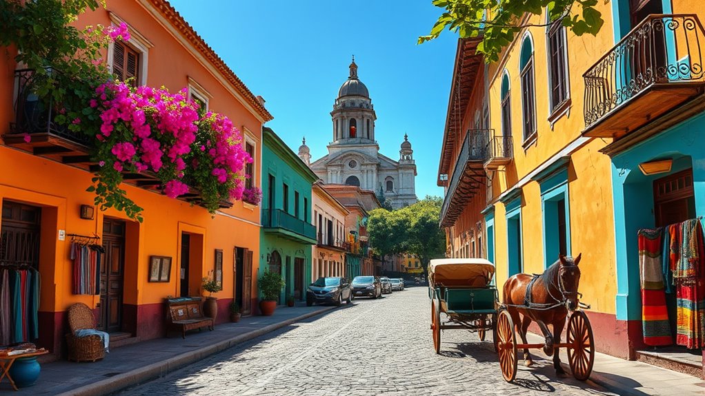 charming colonial street life