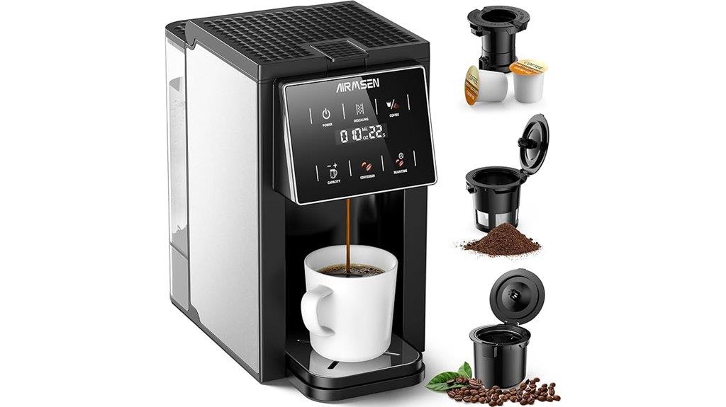 coffee maker with grinder