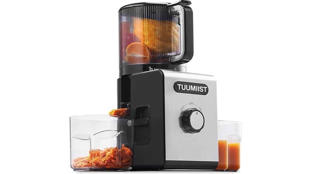 cold press juicer chute