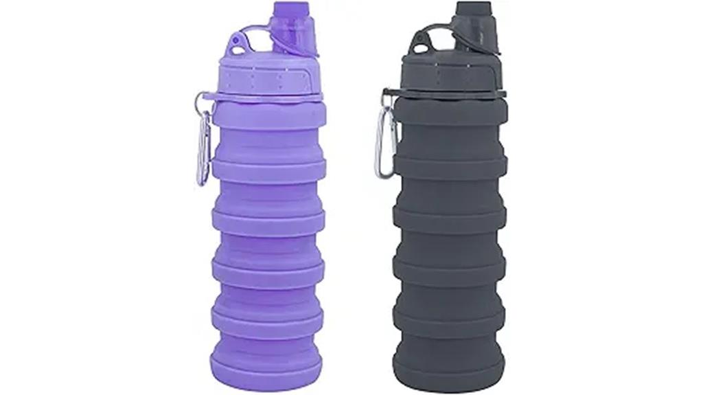 collapsible waterproof camping bottle