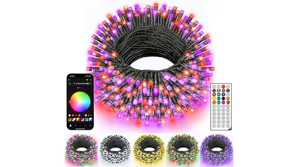 colorful 131ft christmas lights