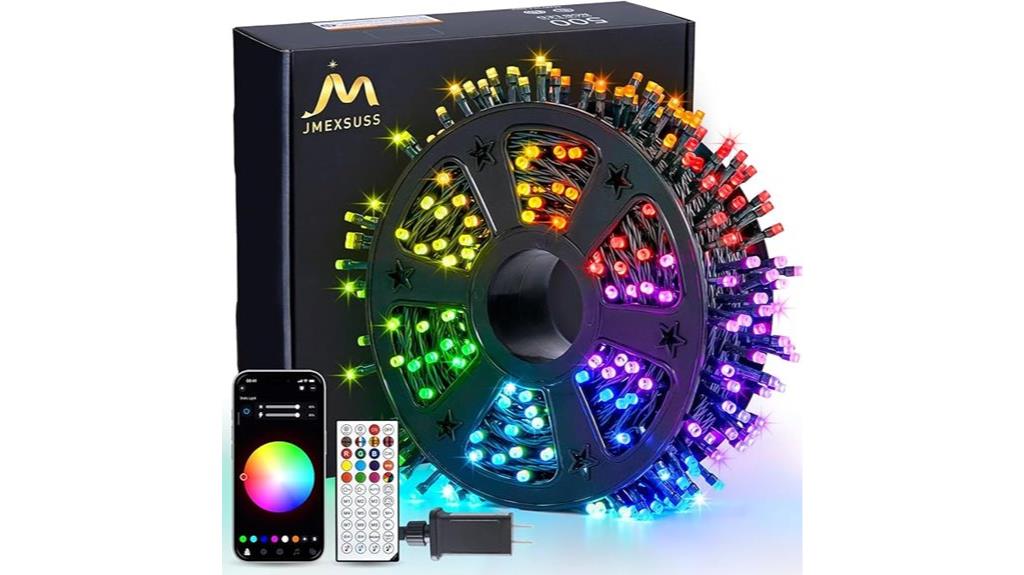 colorful christmas light strings