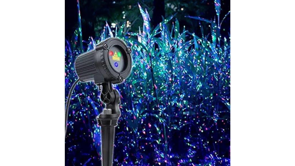 colorful outdoor laser lights