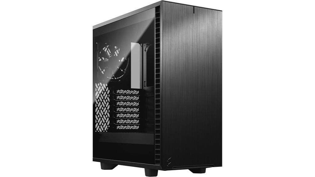 compact black computer case
