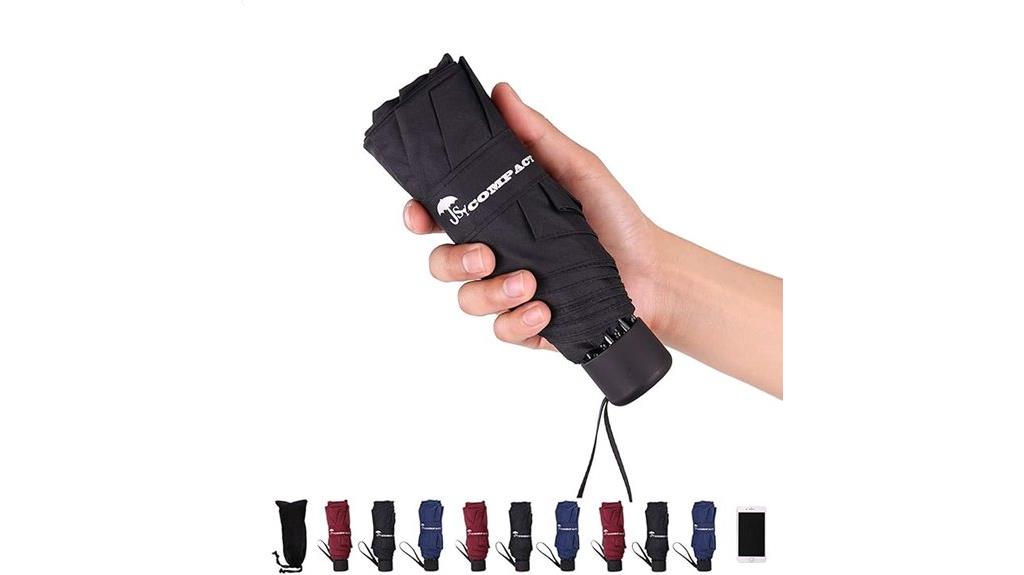 compact portable rain umbrella