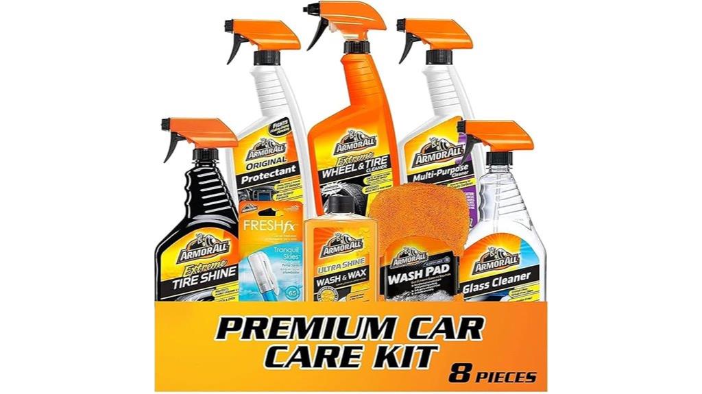 complete 8 piece car care kit