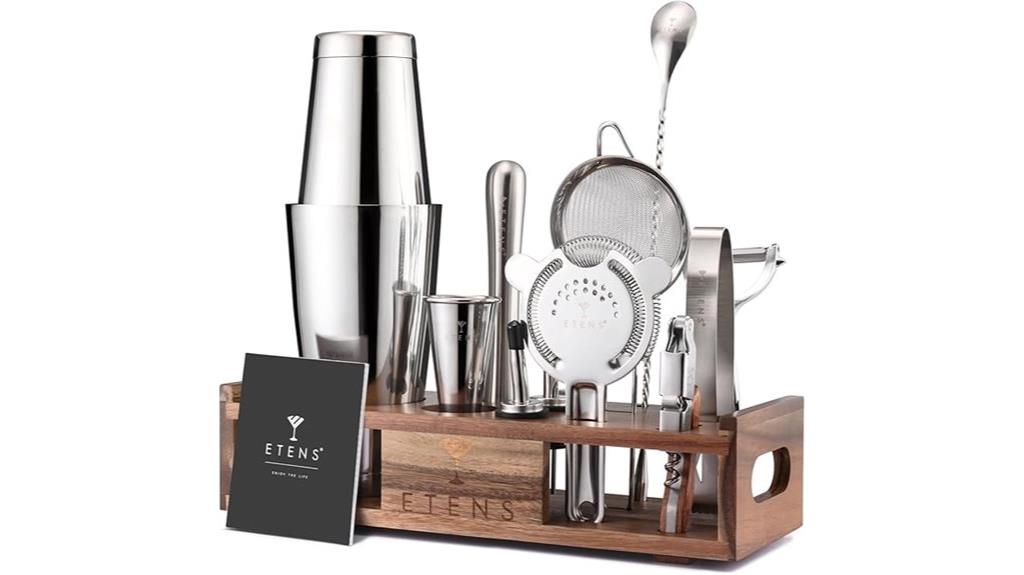 complete stainless cocktail set