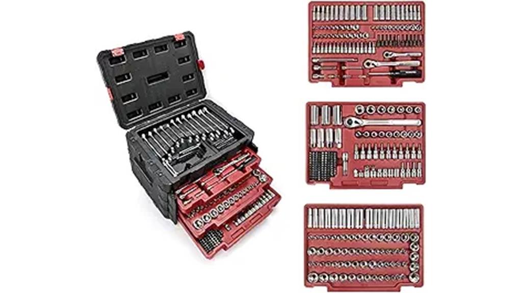 comprehensive 450 piece socket set
