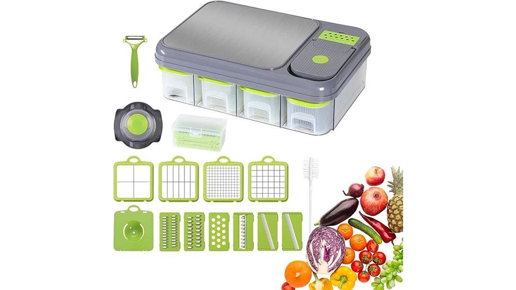 comprehensive vegetable prep station