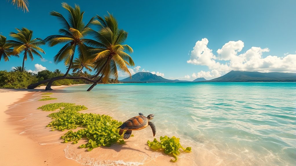 cook islands sea turtle beaches