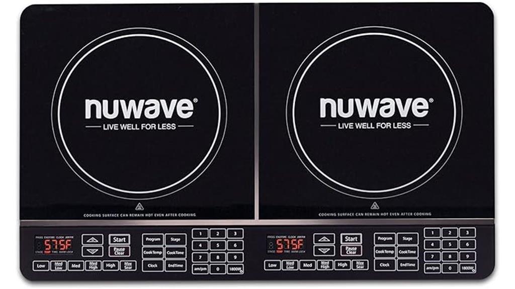double induction cooking surface