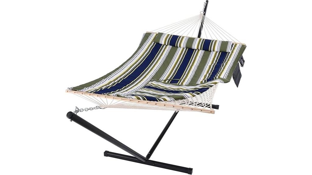 double outdoor hammock stand