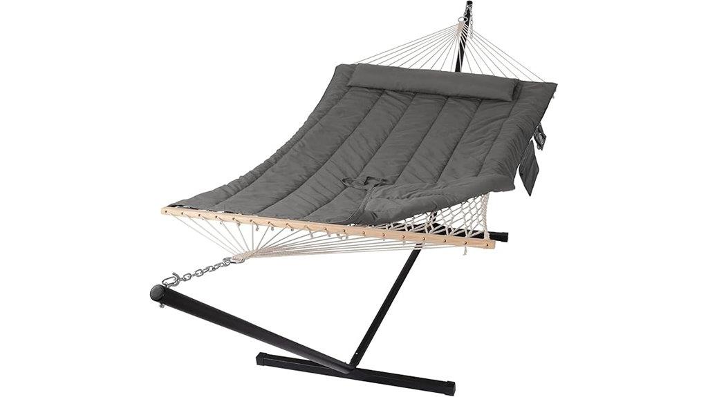 double outdoor hammock stand