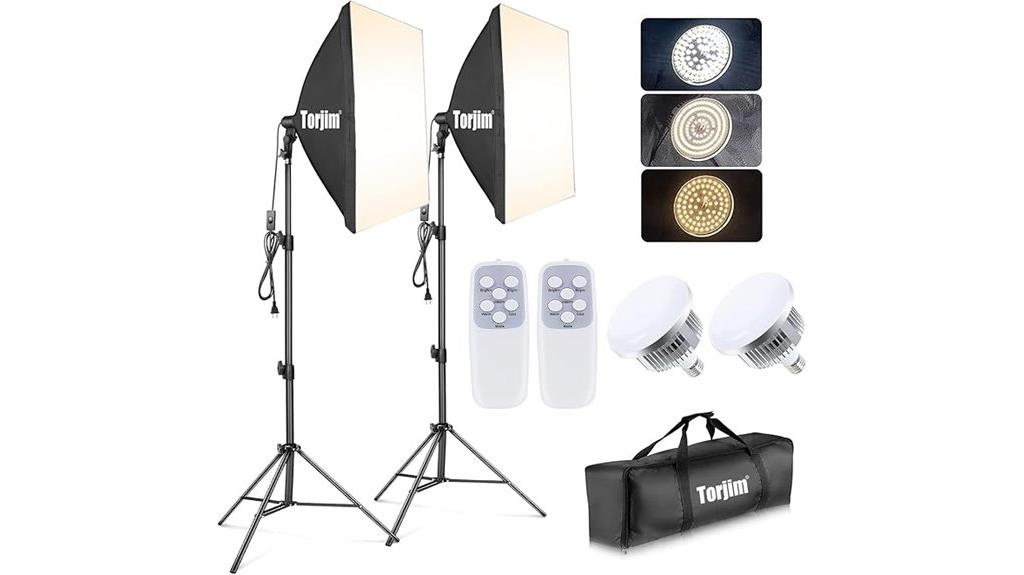 dual softbox lighting kit