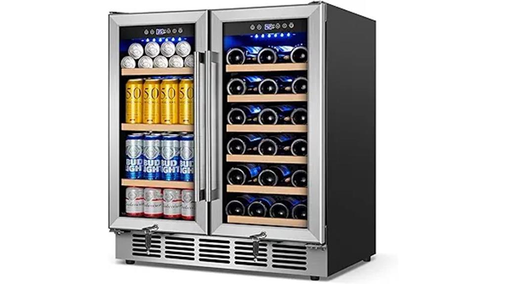 dual zone bottle cooler