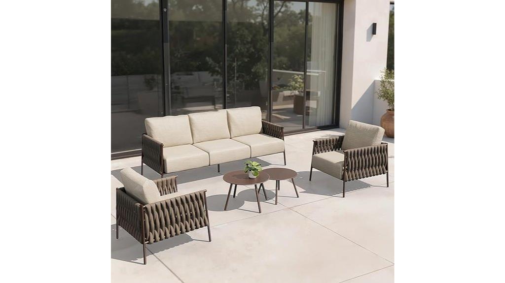 east oak patio set