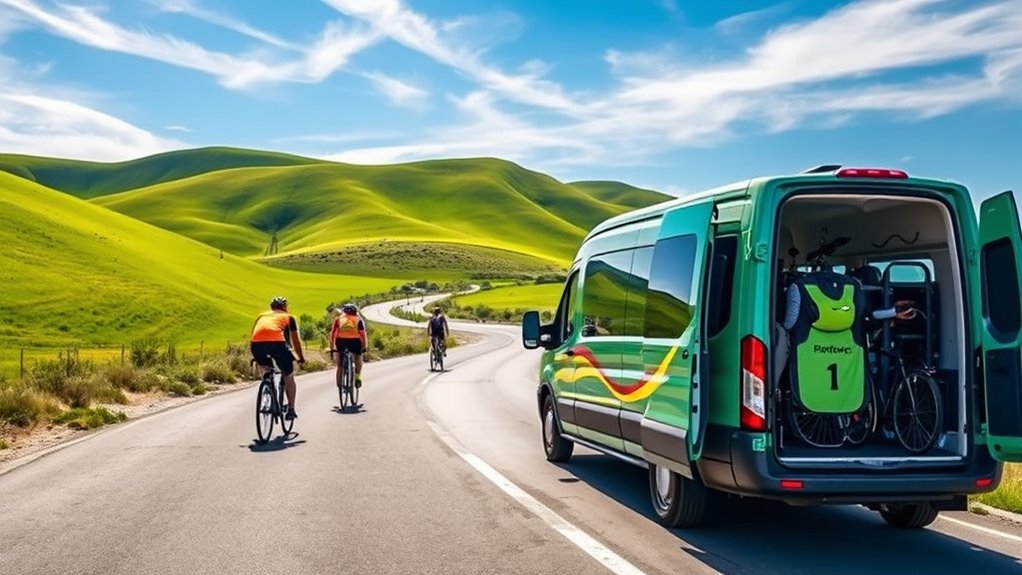 eco friendly cycling support setup