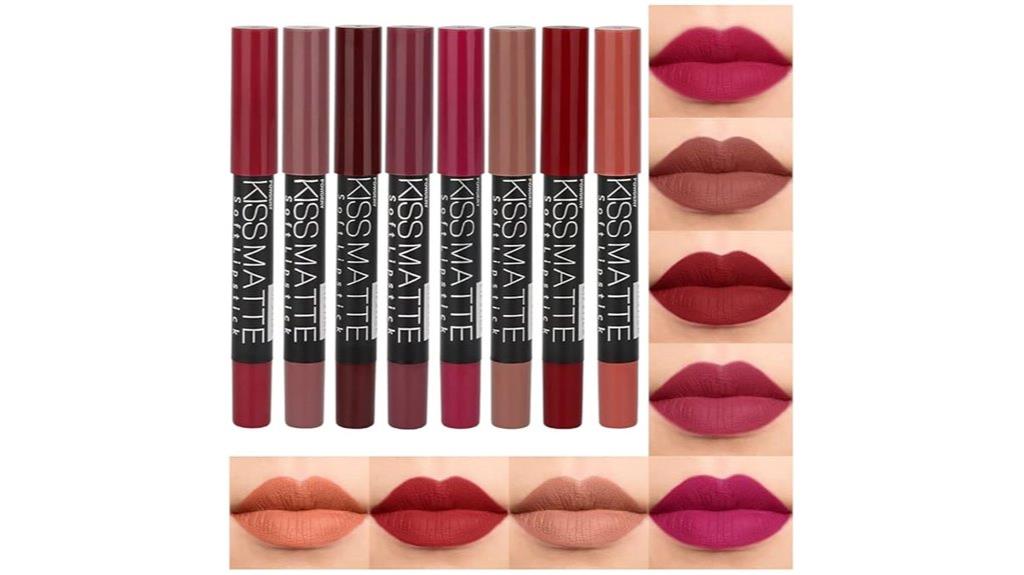 eight piece matte lipstick set