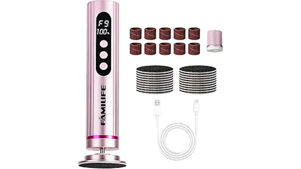 electric callus remover with display