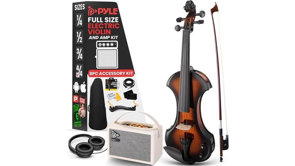 electric violin with amplifier