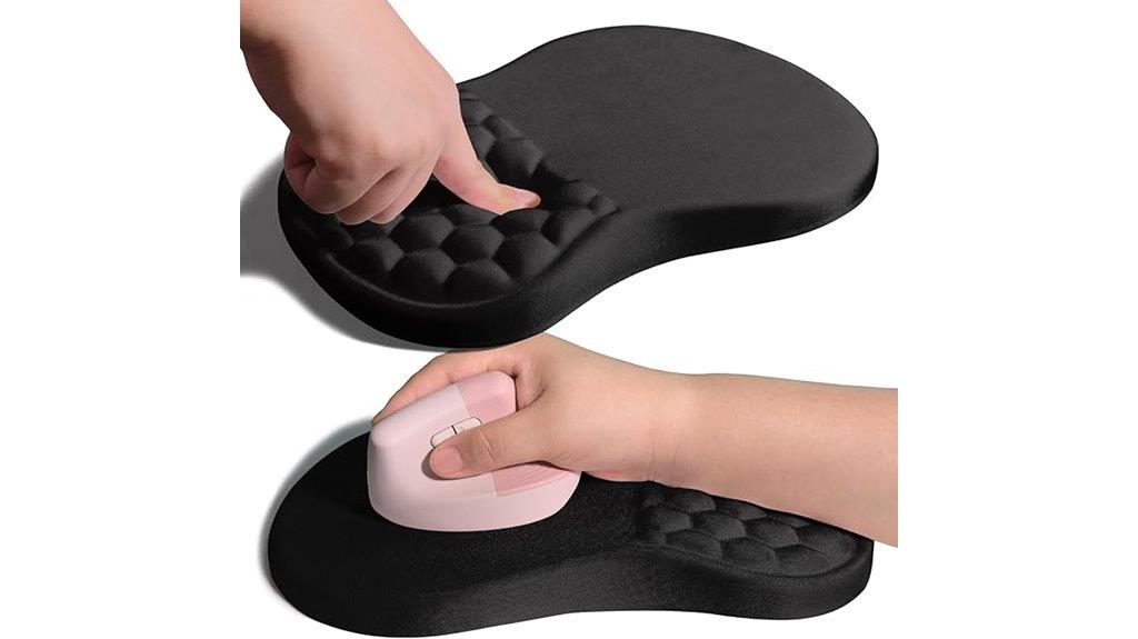 ergonomic memory foam mouse pad