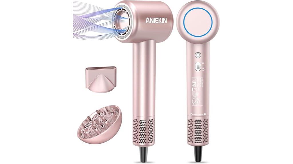 fast ionic low noise dryer