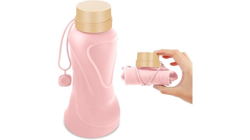 flexible leak proof silicone bottle