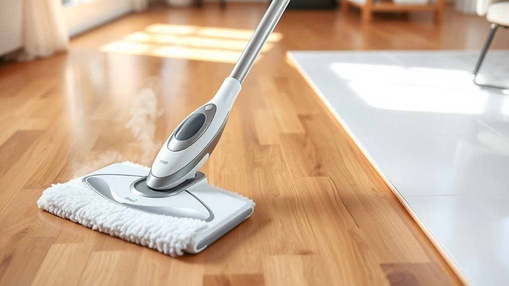 floor friendly adjustable steam settings