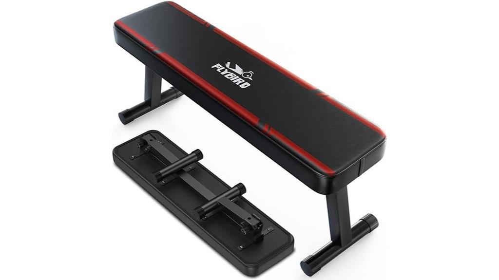 foldable flat fitness bench