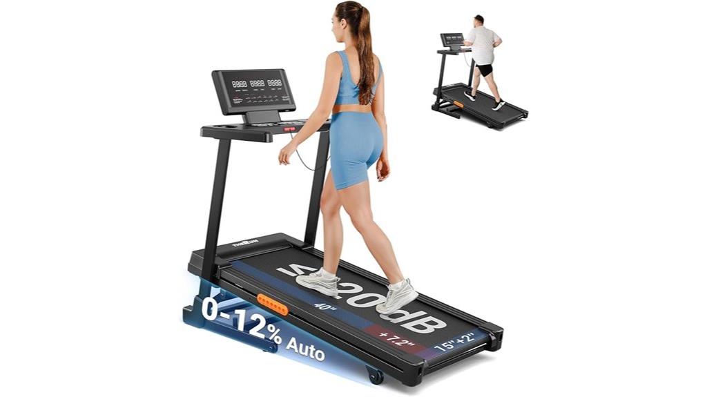 foldable treadmill with incline