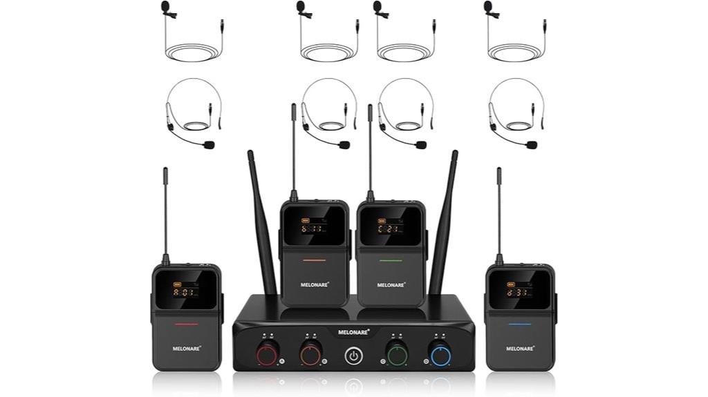 four channel wireless microphone