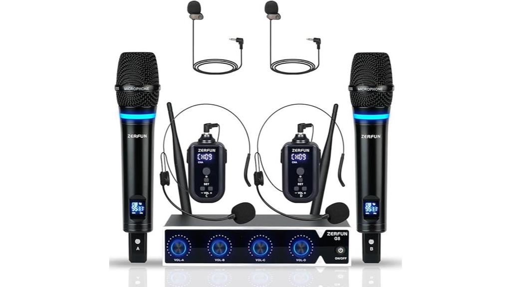four channel wireless microphone