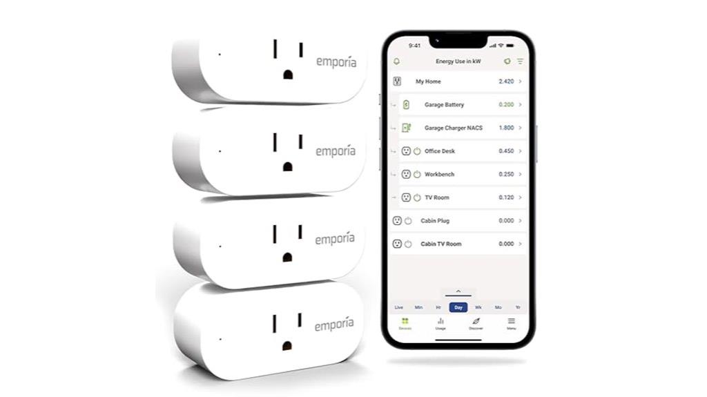 four pack energy monitoring plugs